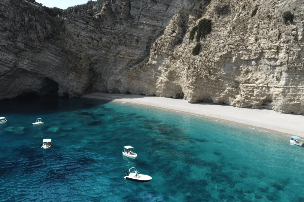 Rented Boats near Paleokastritsa beach