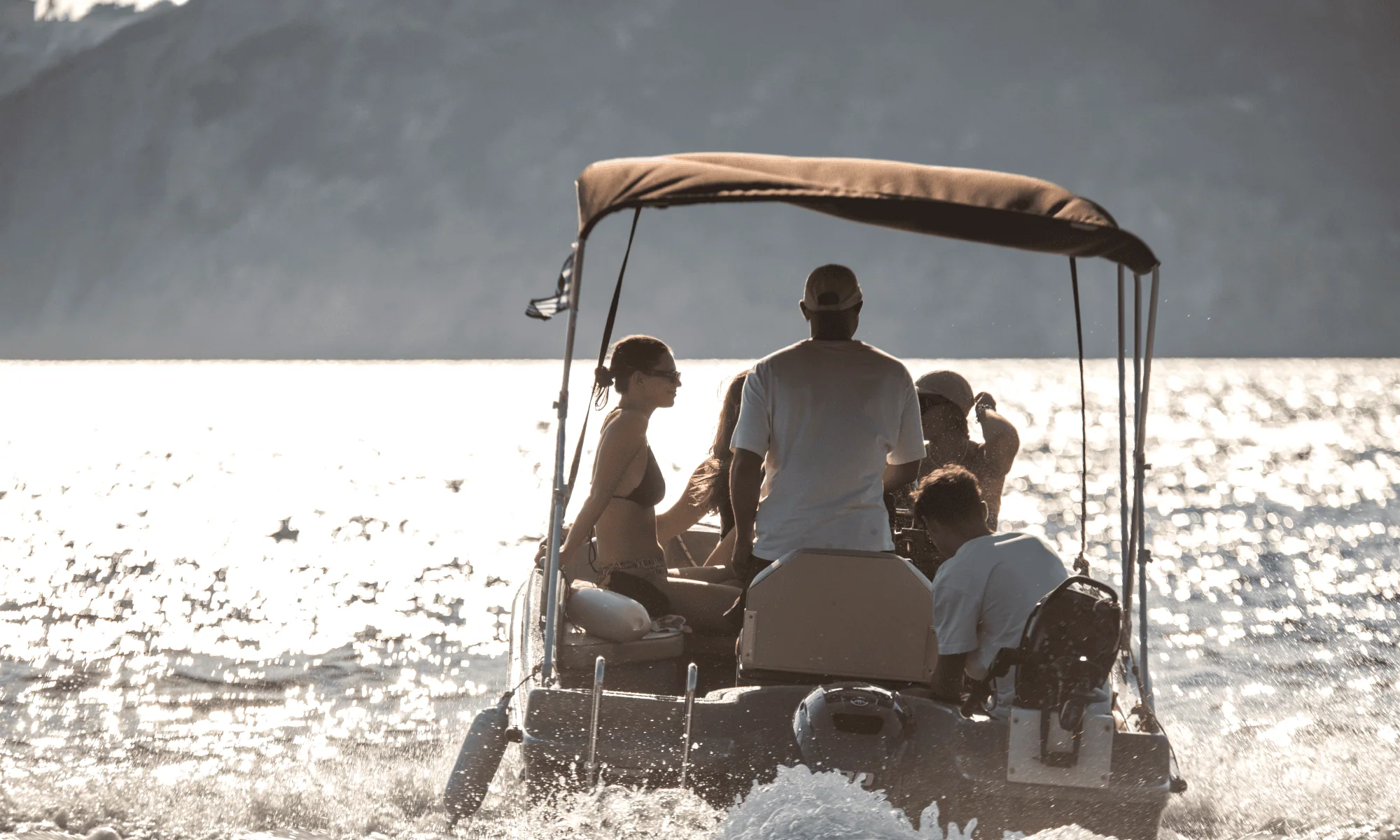 Rental Boats of Corfu High Seas with people on board